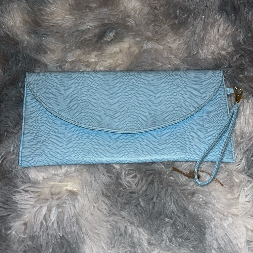 Aqua Clutch with wrist strap NEW